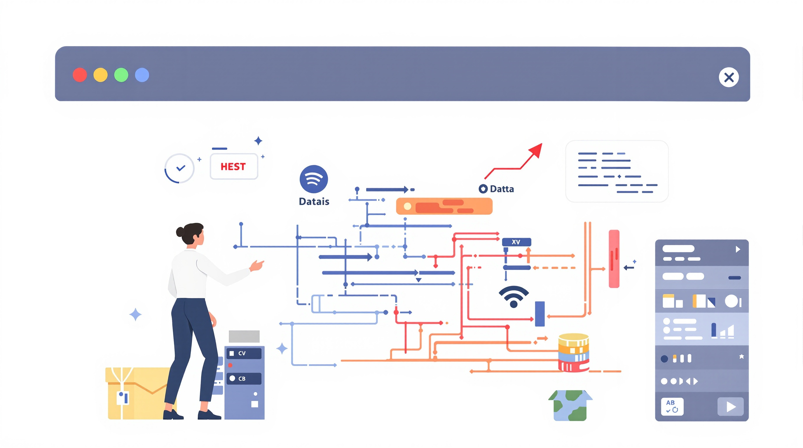 Data Hosting Illustration